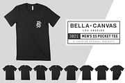 Bella Canvas 3021 Pocket T-Shirt, a Shirt Mockup by Pixel Sauce™ (Thumbnail 1 of 7)