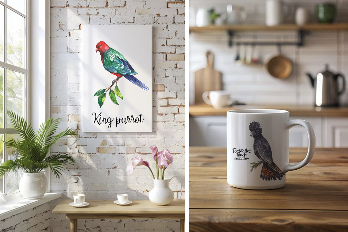 Australian native birds, an Illustration by FITALARTSNEDIGI (Photo 6 of 10)