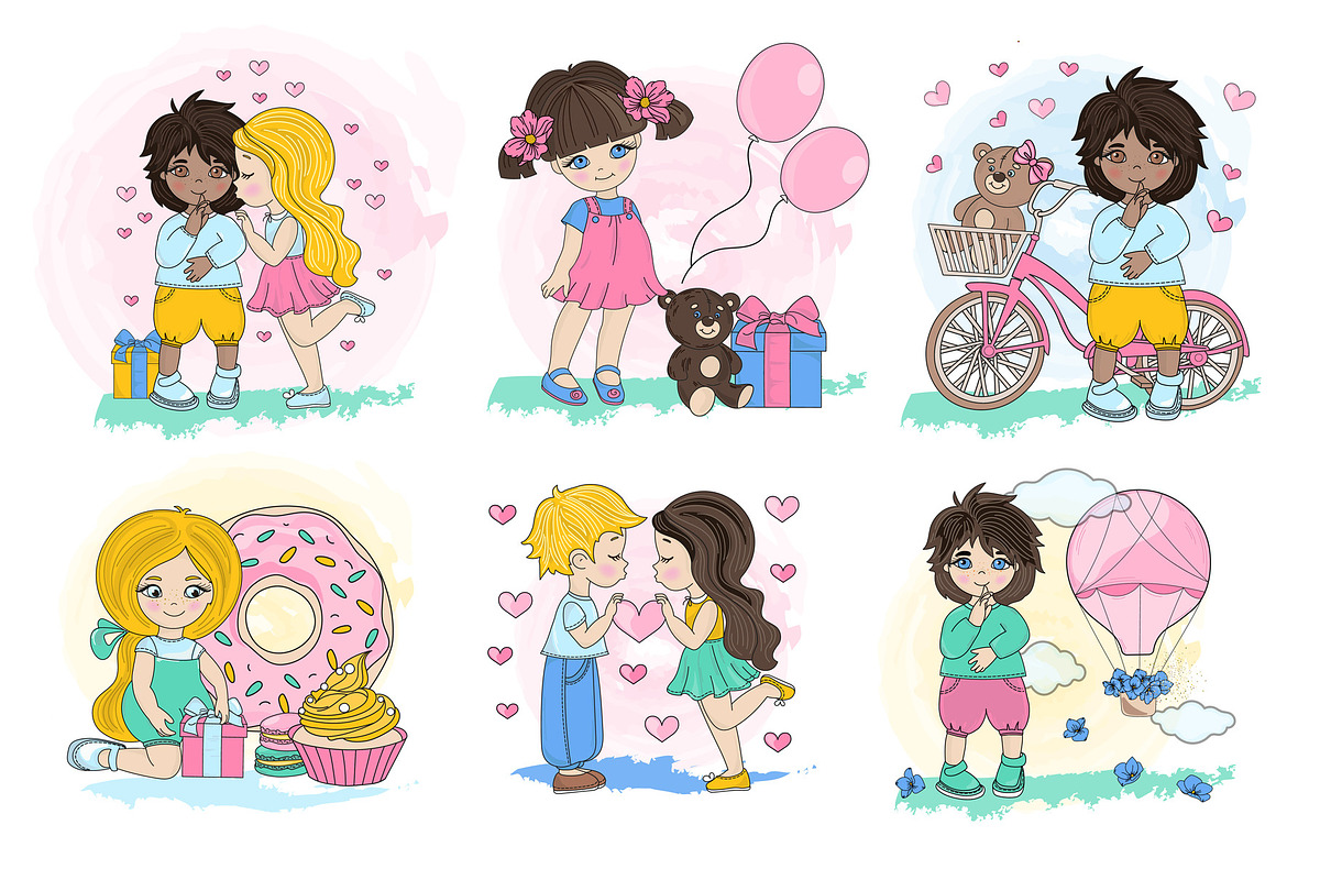 CUTE VALENTINE, a Decorative Illustration by FARAWAYKINGDOM (Photo 3 of 12)