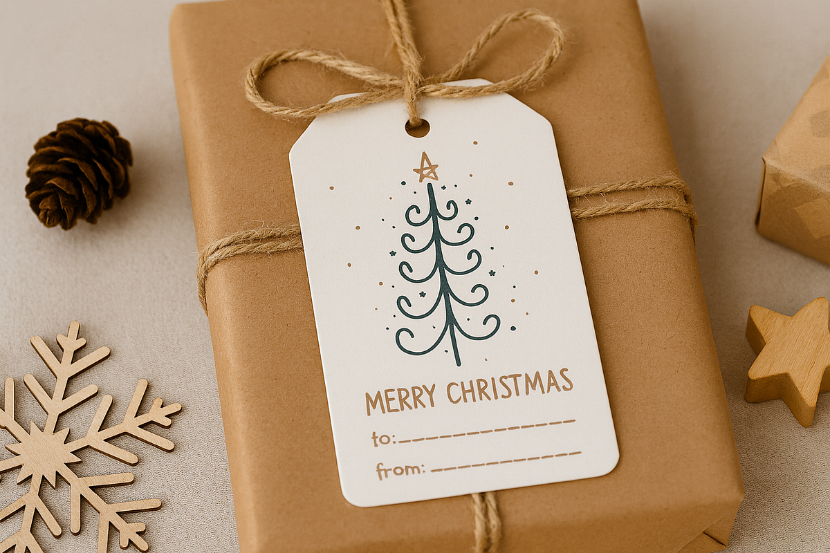 Christmas tag / nordic minimal tags, a Card Template by KimitahDesign (Photo 3 of 7)