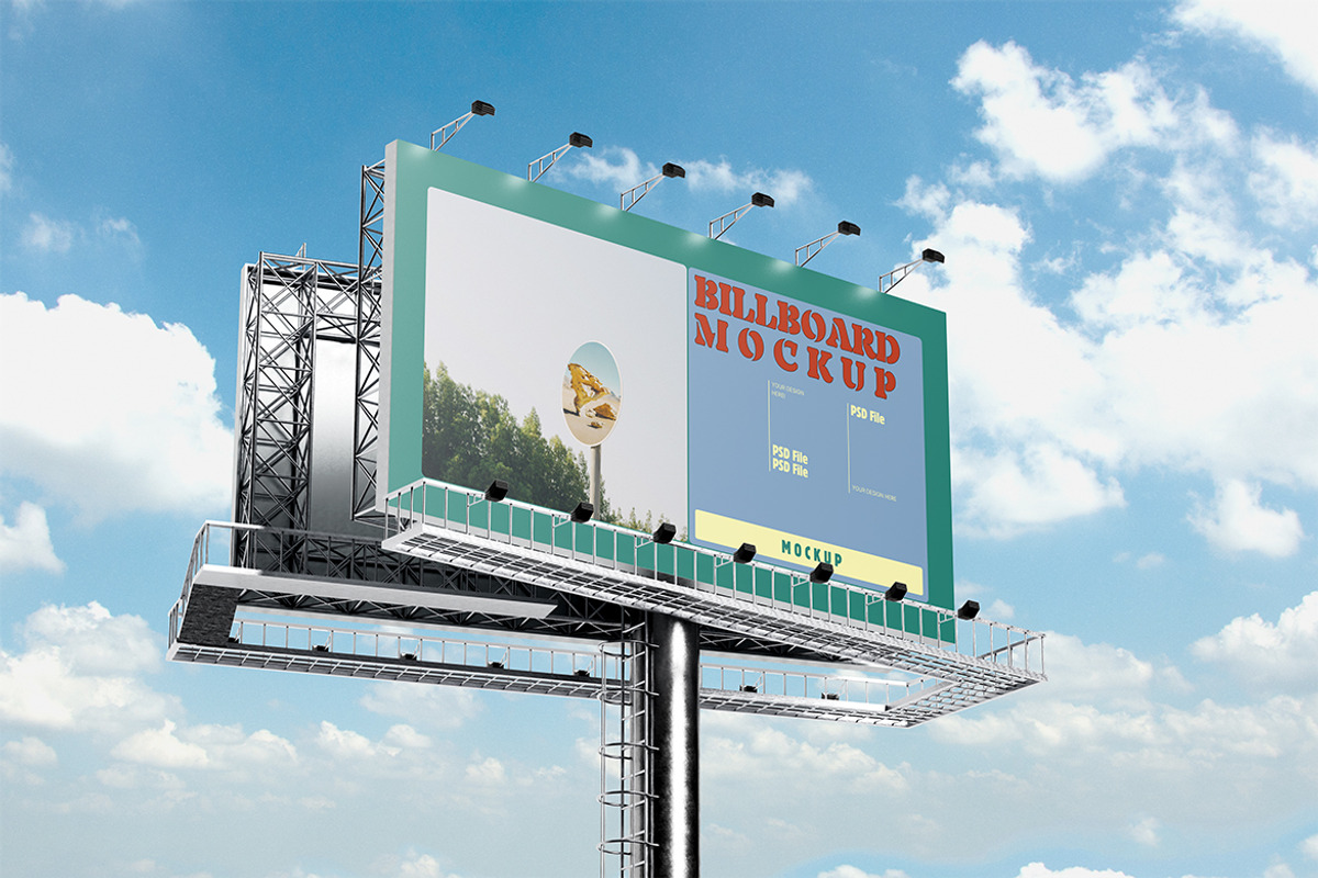Billboard Mockup, an Advertising Mockup by HanaSaka_Studio (Photo 4 of 5)