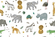 Cute Safari Animals Clipart, an Animal Illustration by GooseFrol (Thumbnail 8 of 14)
