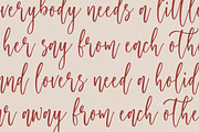 Raspberry Smash - Calligraphy Font, a Script Font by Letterative Studio (Thumbnail 5 of 6)