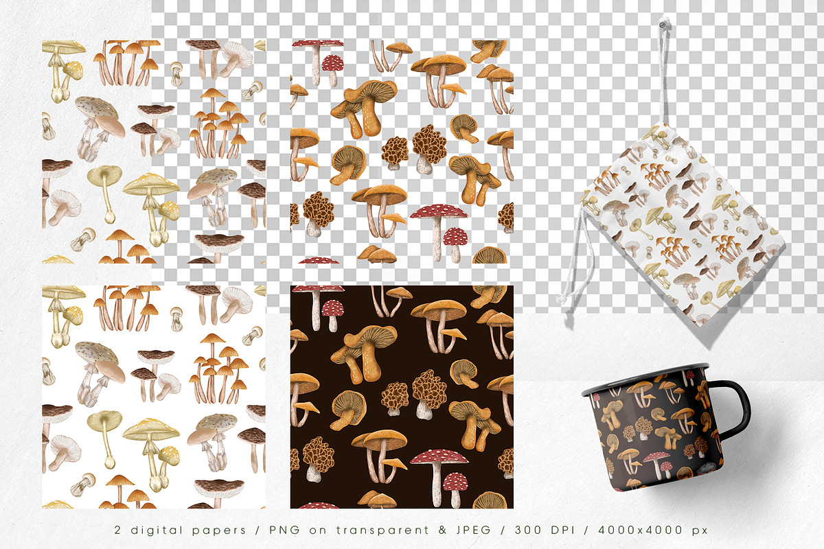 Poisonous mushrooms clipart, an Education Illustration by Yelloo Fish (Photo 8 of 10)