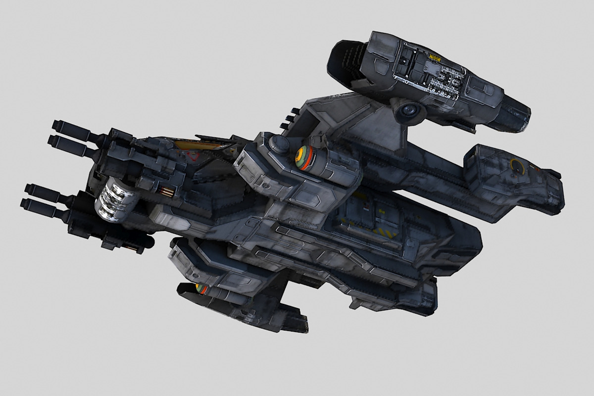 SciFi Dropship, a Cars & Vehicle 3D Model by CGPitbull (Photo 3 of 4)