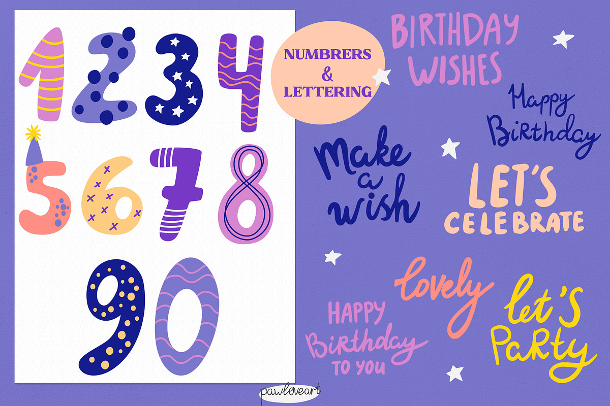 Funny cats – Birthday Clipart, an Object Graphic by PawLoveArt (Photo 7 of 14)