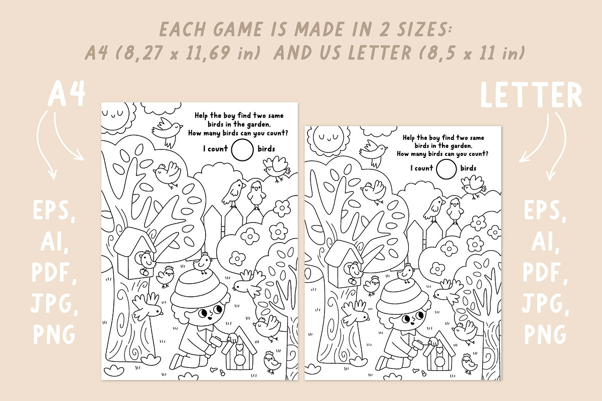 Garden coloring games and activities, an Education Illustration by Lexi Claus (Photo 11 of 16)