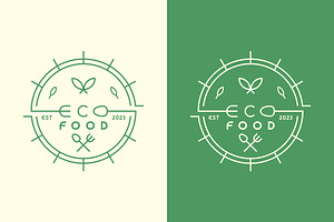 Healthy Vegan Food Logo Icon, a Branding & Logo Template by Morvana Crew