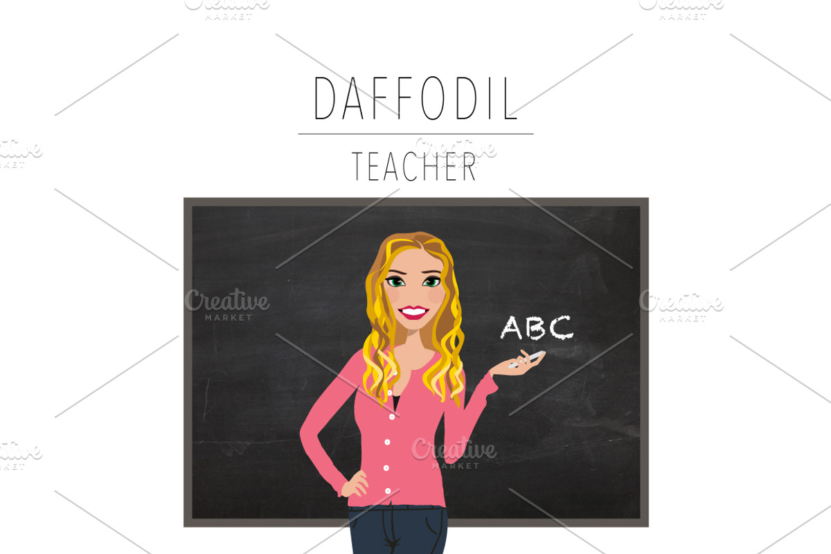 Teacher Portrait Creator | Clip Art, an Education Illustration by Lauren Lesley Studio (Photo 5 of 33)