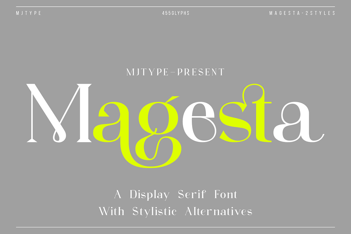 Magesta - Typeface, a Serif Font by MJtypefoundry (Photo 1 of 20)