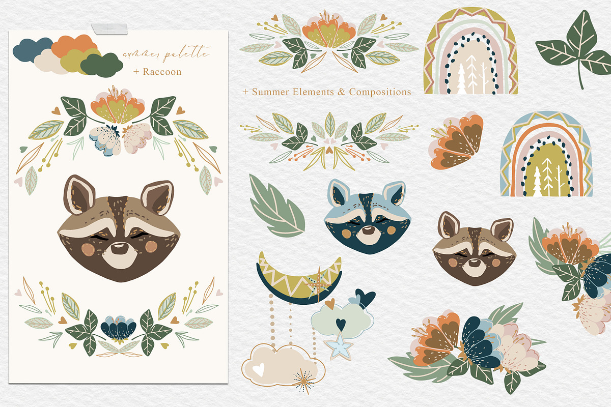 Forest Rainbows Animal Collection, an Animal Illustration by Cat In Colour (Photo 2 of 10)
