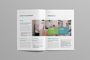 Charity Brochure | Word & InDesign, a Brochure Template by HiveArts (Thumbnail 7 of 9)