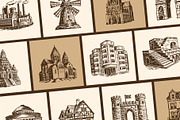 Vintage Building Illustration Set, a Decorative Illustration by Creative Stall (Thumbnail 5 of 10)