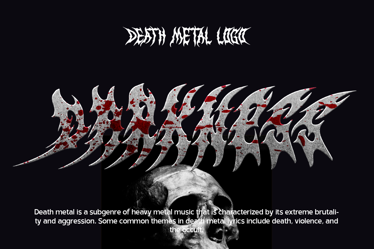Dissident Death Metal Font, a Blackletter Font by Ronny Studio (Photo 2 of 8)