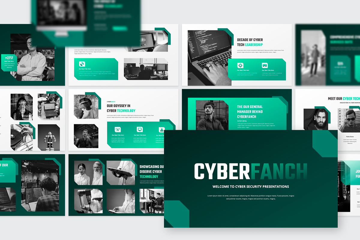 Cyber Security PowerPoint, a Presentation Template by SquidPixey (Photo 4 of 6)