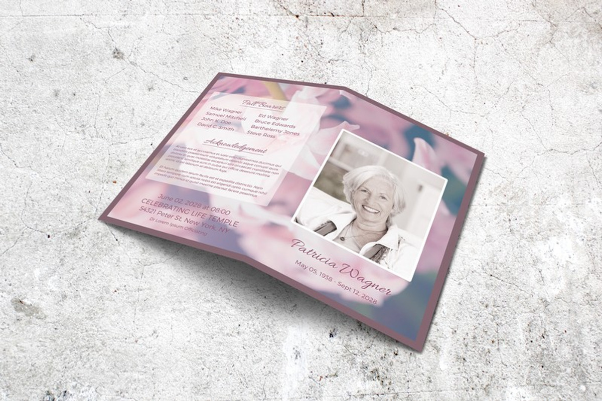 Sweet Spring Memorial Program, a Brochure Template by Final Tribute (Photo 5 of 5)
