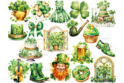 St.Patrick’s Day Clipart, a Seasonal Illustration by GlamArtZhanna (Thumbnail 3 of 6)