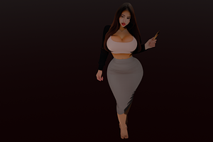 High Form Elegant Female Character, a Characters & Person 3D Model by Temer