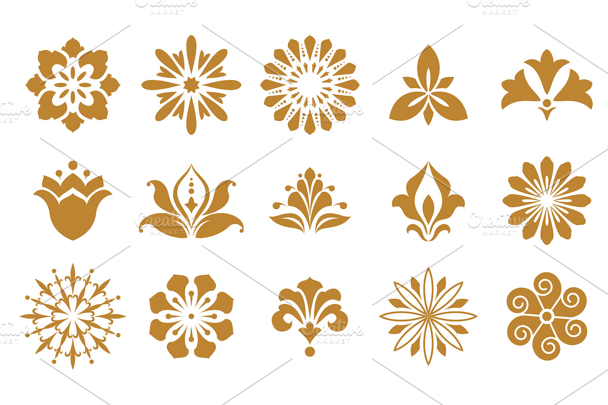 Vector floral set. Spring or summer, an Object Graphic by RODINA (Photo 1 of 3)