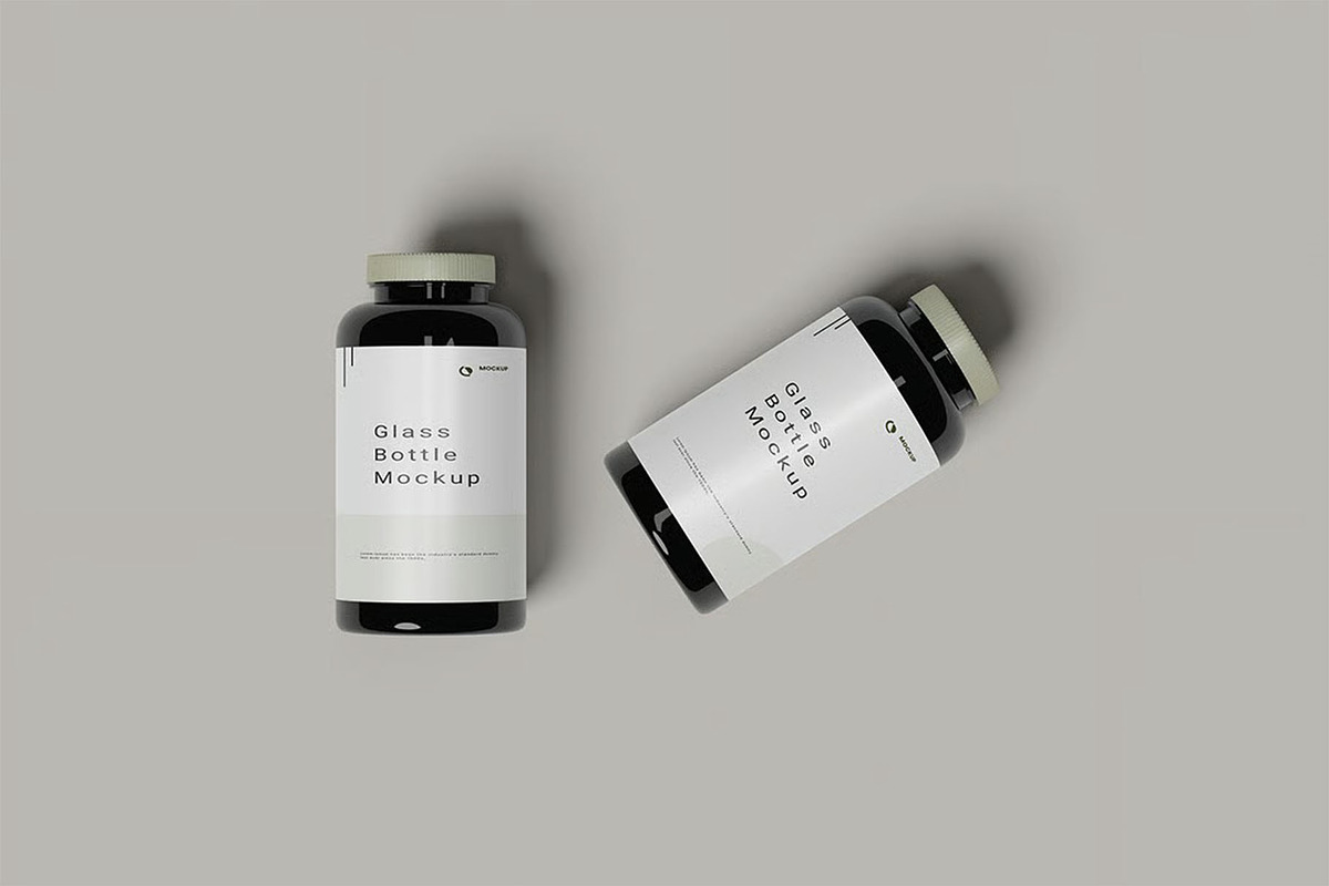 Glass Bottle Mockup, a Packaging Mockup by zpackcreative (Photo 5 of 5)