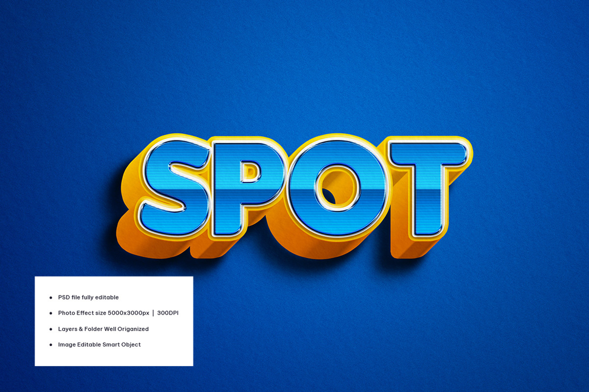 Corner 3D Text Effect, a Layer Style Add-On by iDoodle Studio (Photo 5 of 5)