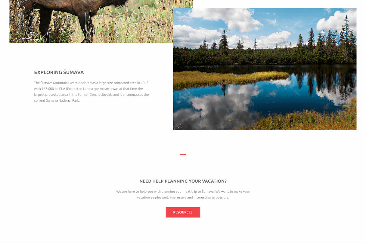 Sumava: One-Page PSD Template, a Landing Page Template by Devero (Photo 2 of 6)