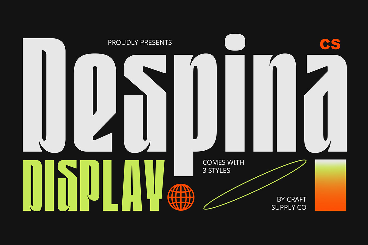 CS Despina – Condensed Font, a Sans Serif Font by Craft Supply Co. (Photo 1 of 8)