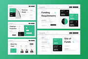 White Green Pitch Deck PPT, a Presentation Template by Aiyari Graphic (Thumbnail 4 of 5)