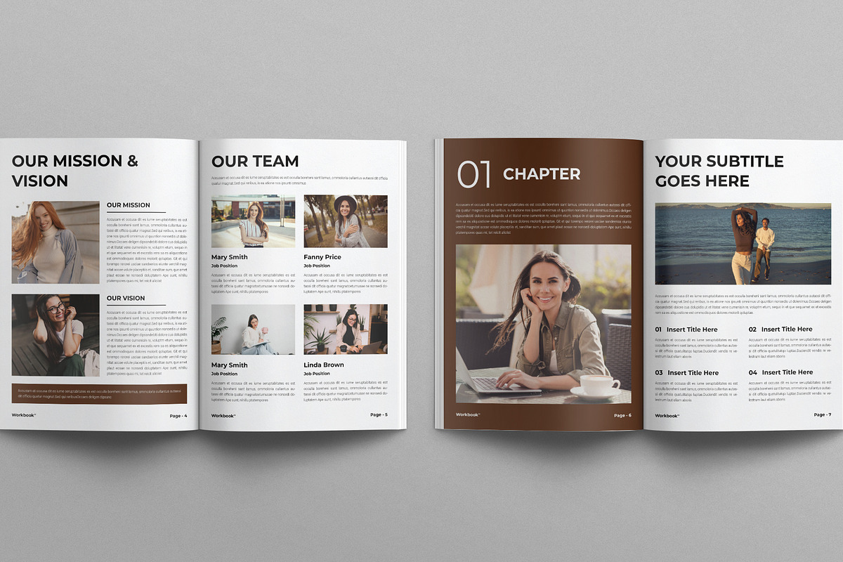 Workbook Template, a Brochure Template by E-Type