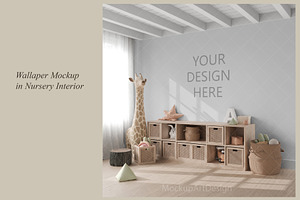 Nursery Wallpaper Mockup