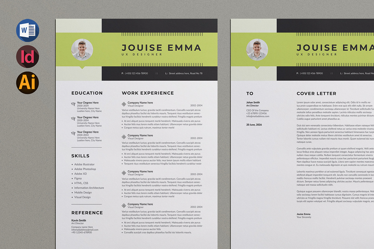 Professional Resume/CV | Word & EPS, a Resume Template by HiveArts (Photo 1 of 4)