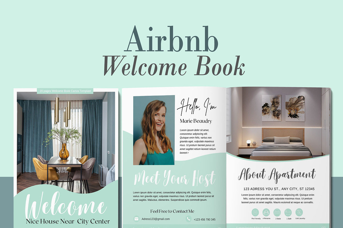 Ultimate airbnb host bundle, a Brochure Template by TimCanvaTemplate (Photo 8 of 11)
