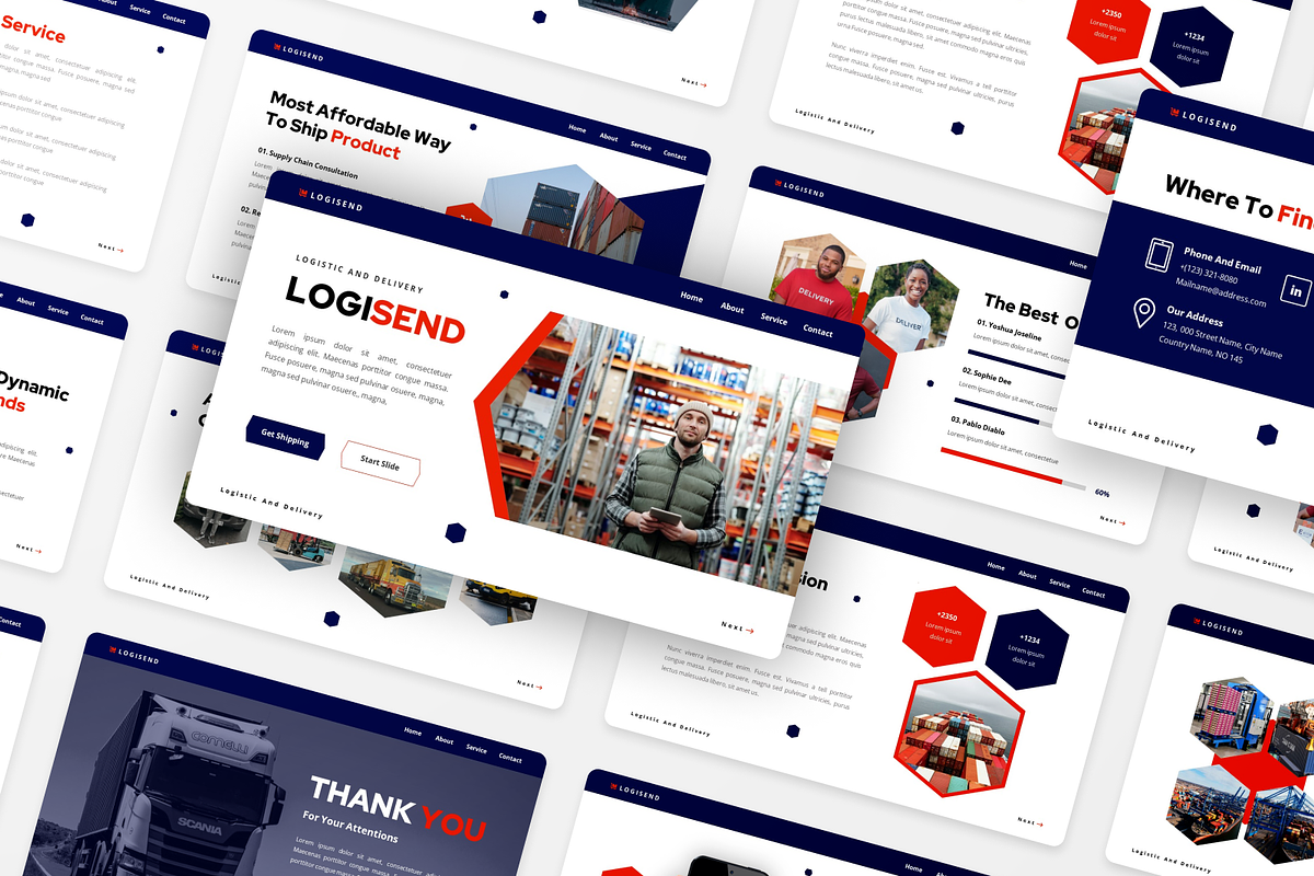 Logistic and Delivery Google Slide, a Presentation Template by Annora Studio (Photo 5 of 5)