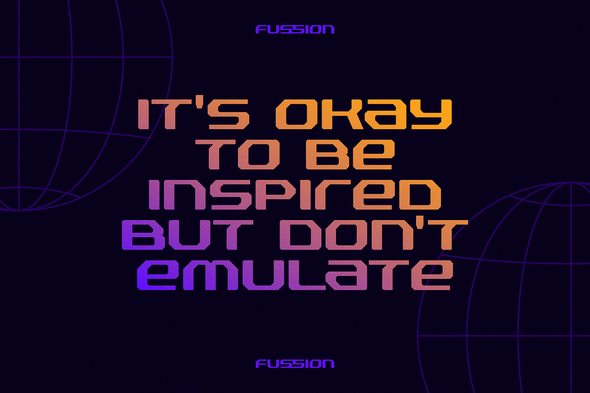 Fussion - Techno Ligature, a Sans Serif Font by Variatype (Photo 6 of 11)