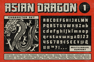 ASIAN DRAGON - FONT DUO