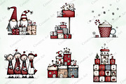 Whimsical Quirky Christmas Clipart, an Illustration by Creative Art (Thumbnail 3 of 13)