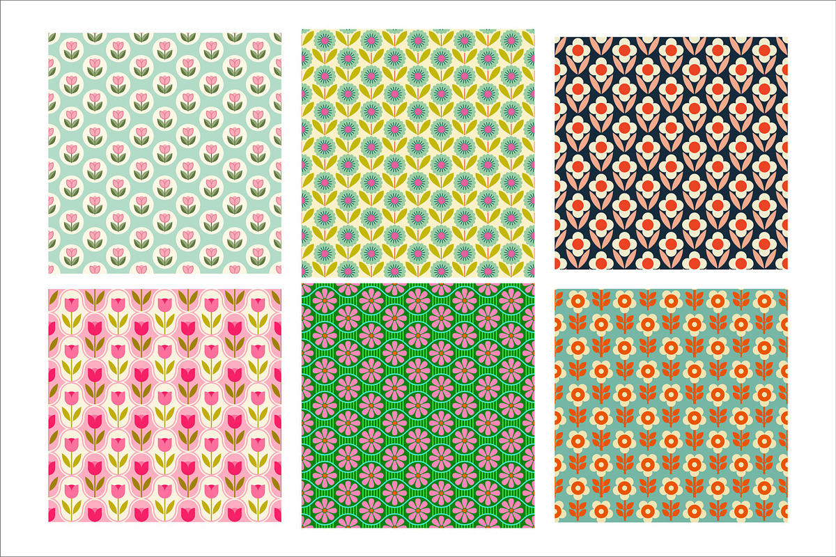 Pack of mixed colorful flower, a Pattern Graphic by Brainware Graphic (Photo 11 of 13)