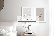 Mockup, double frame mockup, a Print Template by VISTYLE STUDIO (Thumbnail 1 of 2)