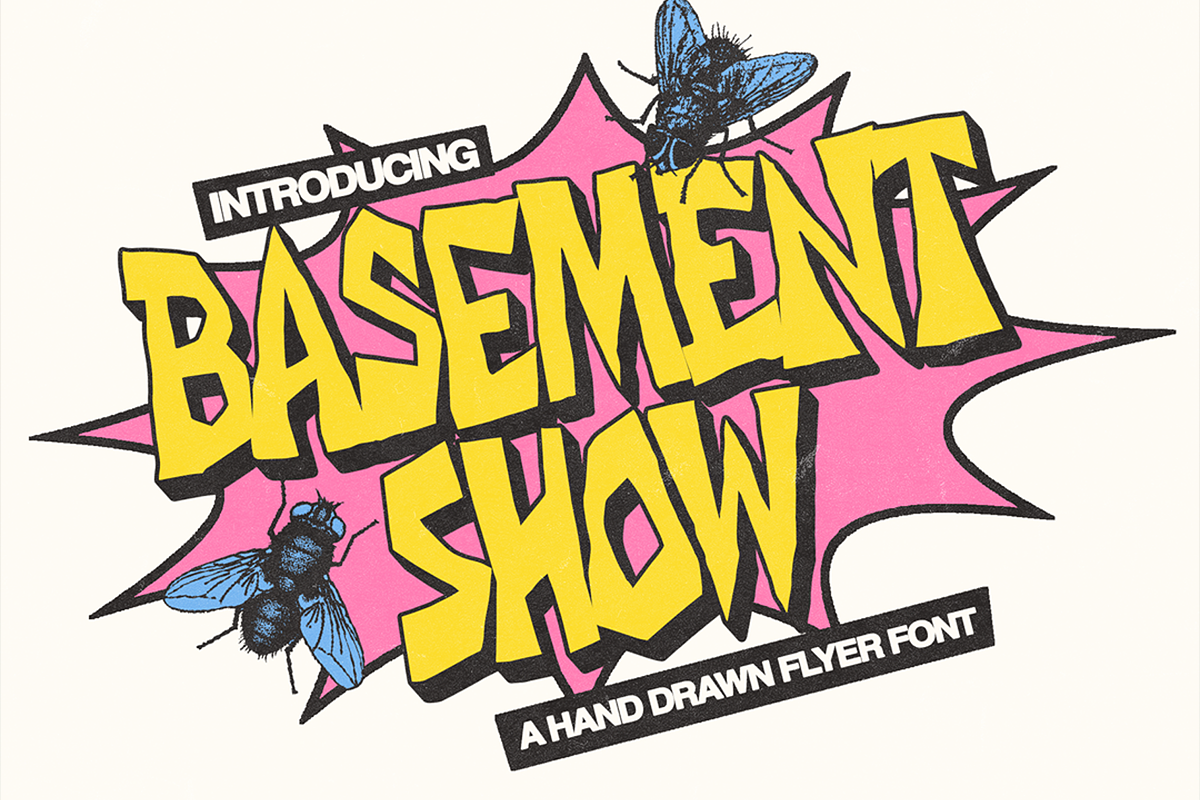 Basement Show Display Font, a Handwritten Font by Tom Gordon Design (Photo 1 of 5)