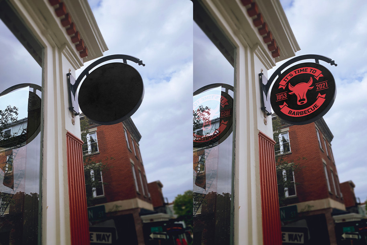 Logo Mockup Template - Business Sign, an Advertising Mockup by SUH-NY (Photo 5 of 14)