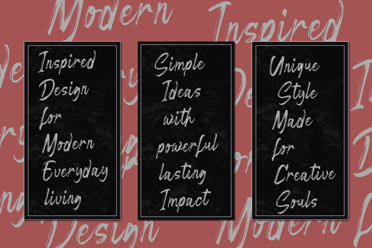 Megoligon – Brush Script Font, a Script Font by Bayuktx (Photo 5 of 9)