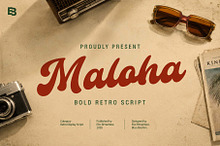 Maloha; Retro Display Script