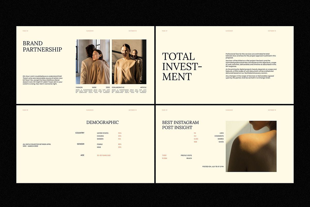 SUNSEEKER Presentation Template, a Presentation Template by VectorKiss GraphicsSupply (Photo 9 of 16)