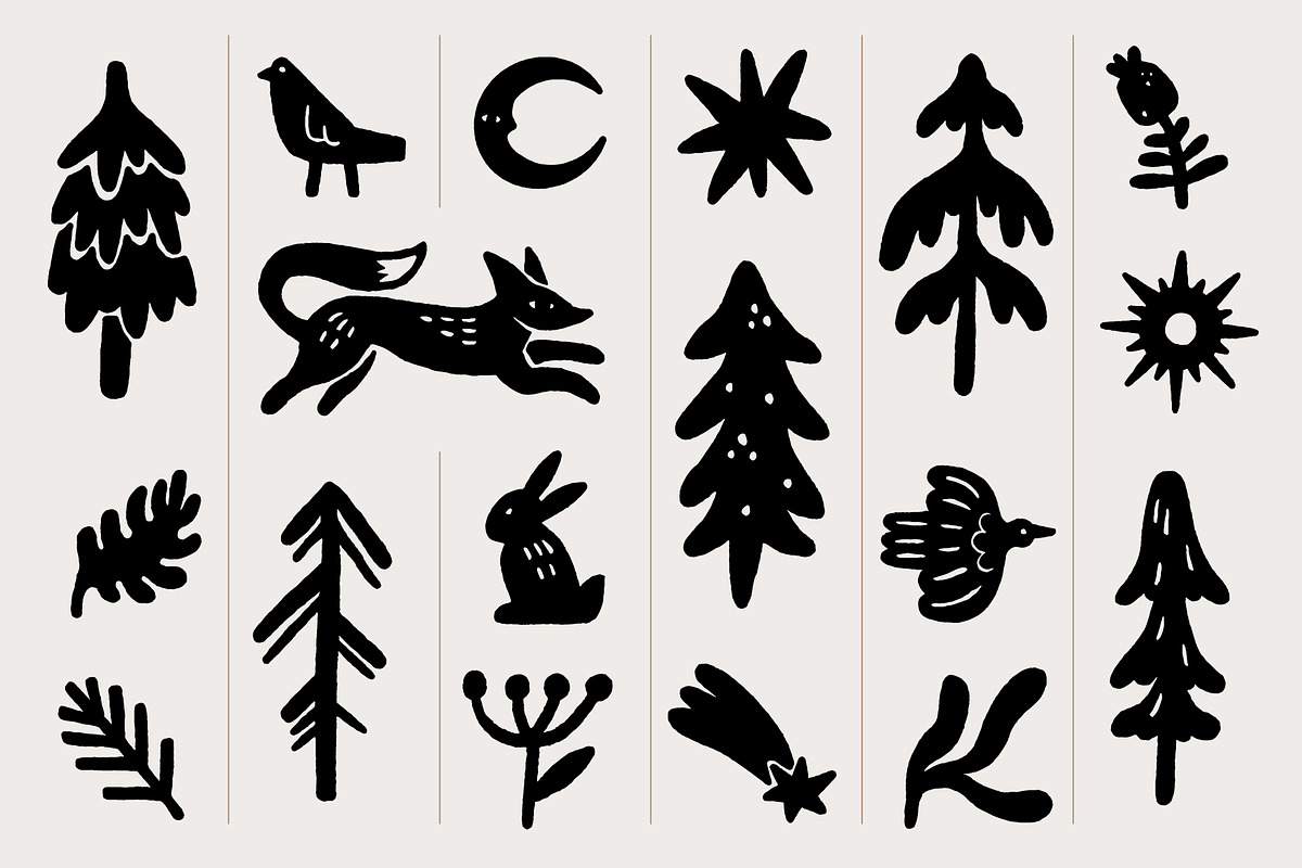 FOREST TALES | Graphic collection, an Animal Illustration by katieromanoff_art (Photo 7 of 12)