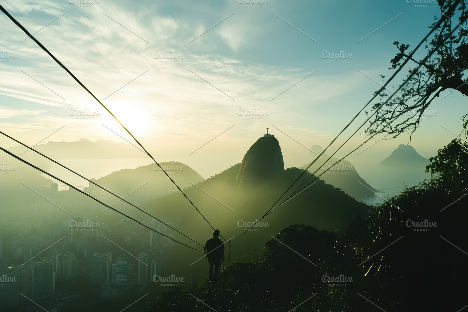 Panoramic view of Sugarloaf Mountain, a Photo by Iftikhar Alam