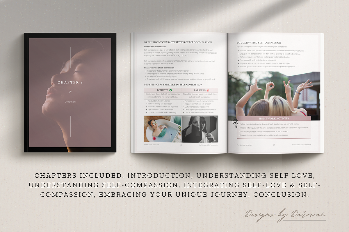 Self-Love eBook | Canva Template, a Marketing Template by Designs by Darowan (Photo 3 of 10)