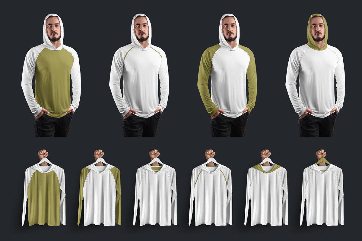 14 Men's Mockups Long Sleeve T-Shir, a Shirt Mockup by Grow Design Craft Studio (Photo 3 of 7)