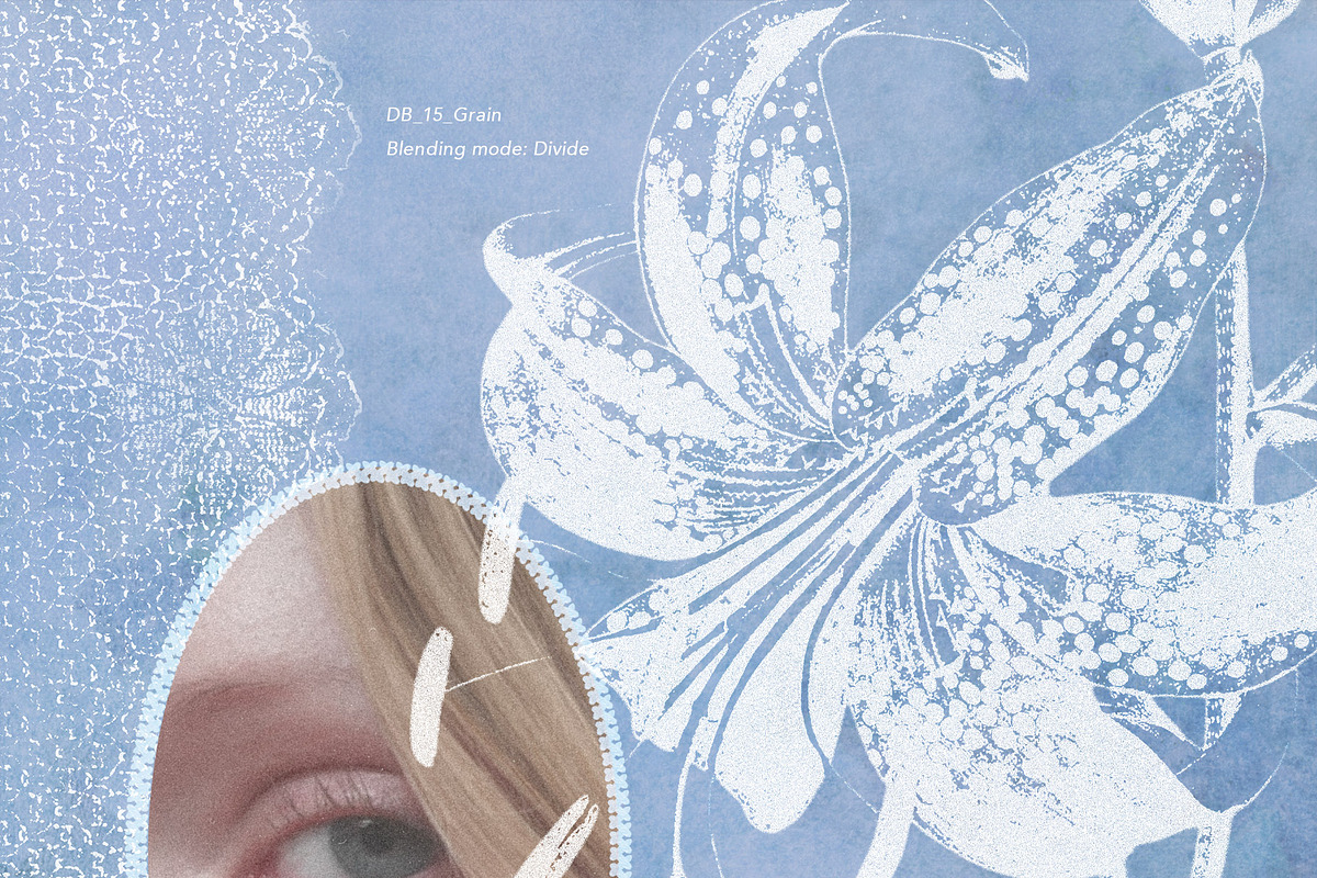 Floral Halftone & Ink PNG Overlays, an Object Graphic by alonahaidash (Photo 6 of 11)