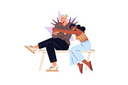 Teenage problems concepts set, a Person Illustration by PaperTrident (Thumbnail 4 of 13)