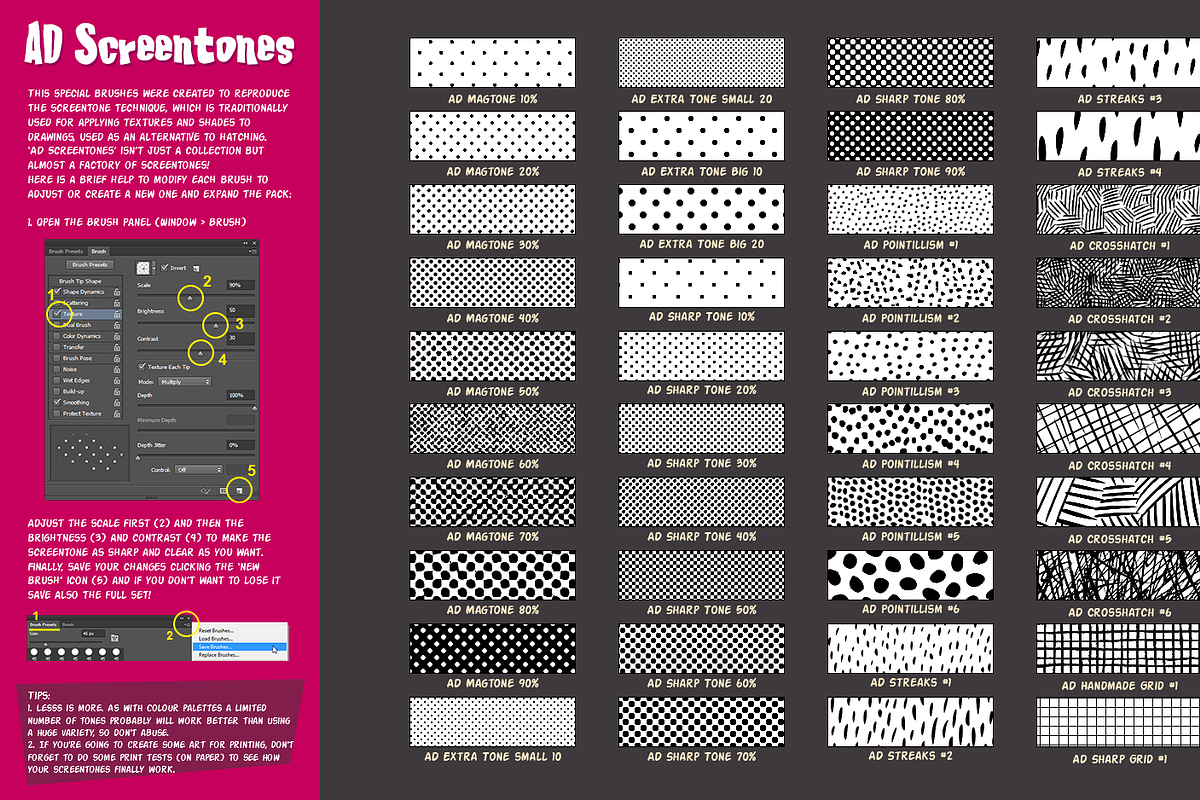 AD Screentones, a Brush Add-On by Alex Dukal (Photo 4 of 5)